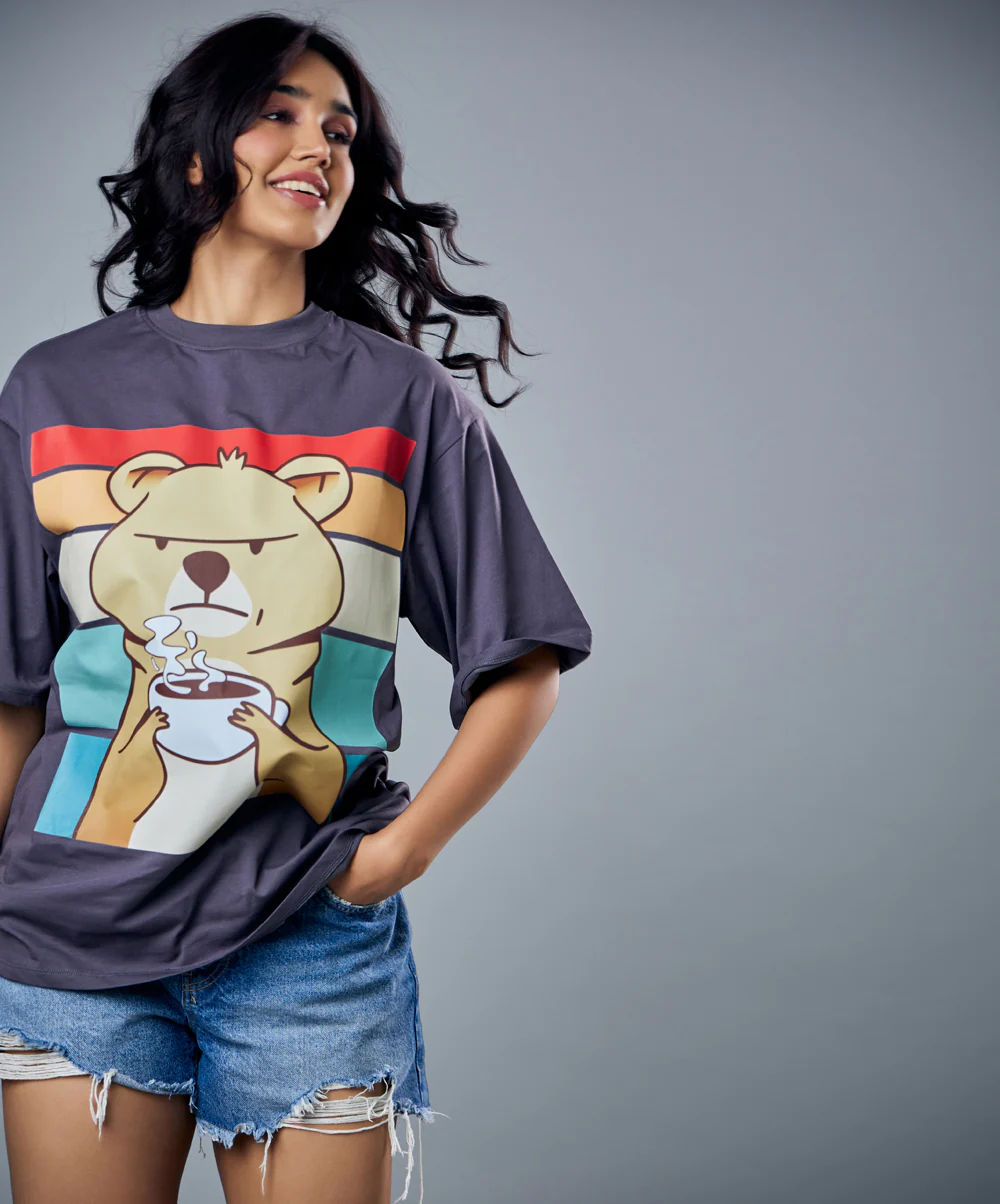 Angry Bear Printed Shirt - Image 2