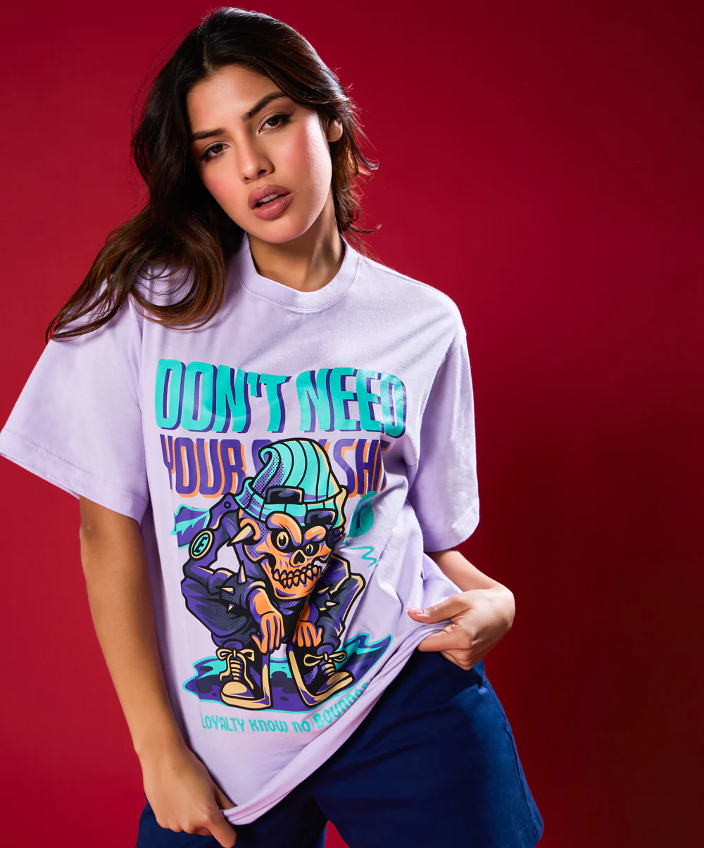 Angry Monkey Printed Oversized Tshirt - Image 3