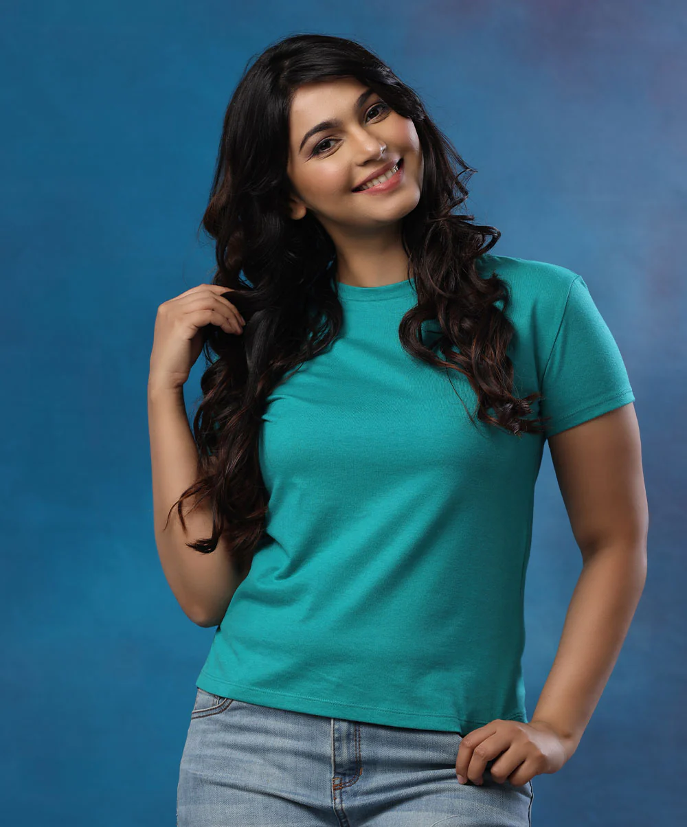 Basic Crew Neck Light Green Tshirt