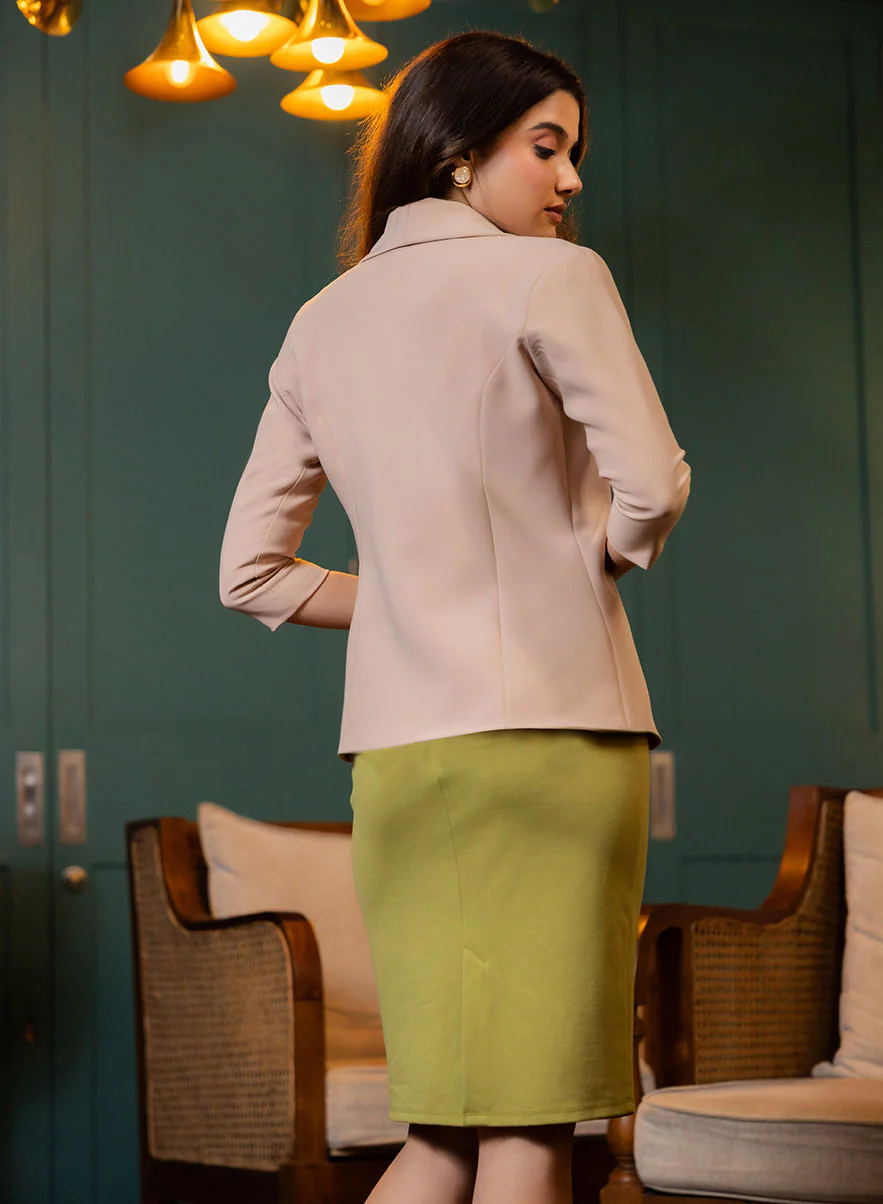 Basic Lapel Collared Blazer - Image 5