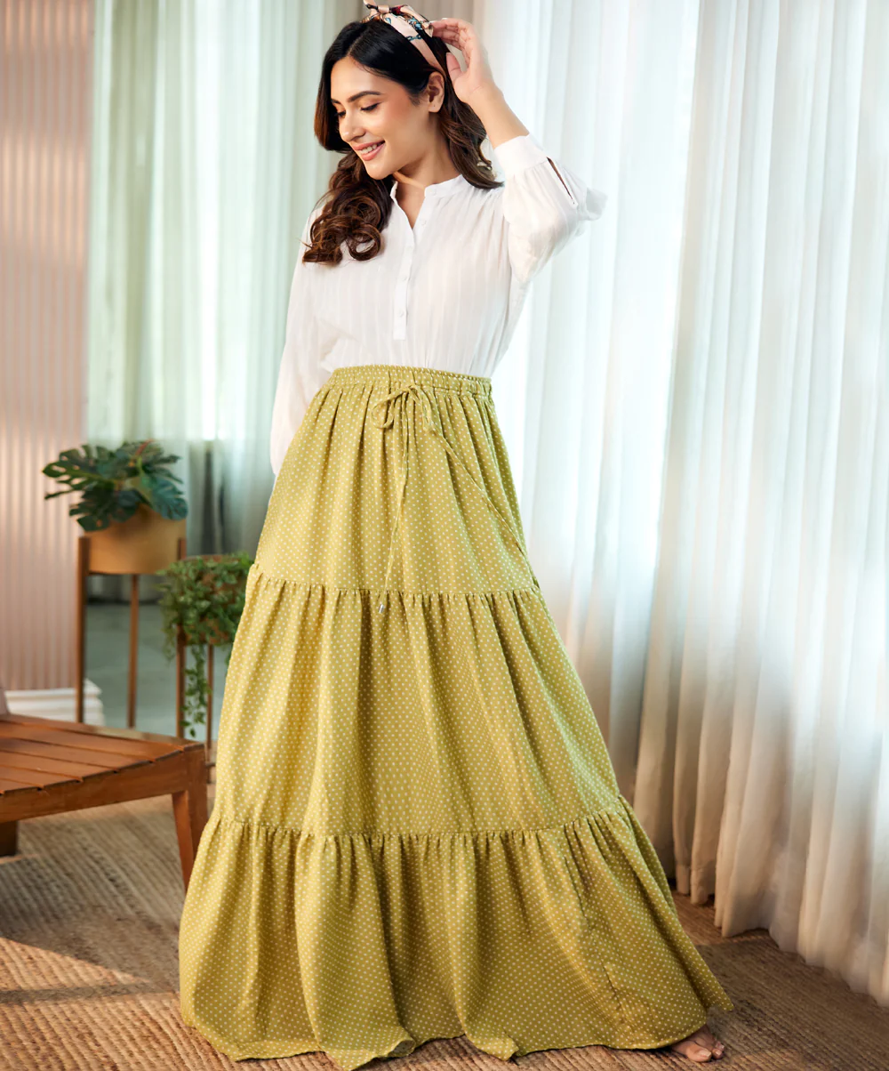 Beach Cotton Maxi Skirt - Image 2