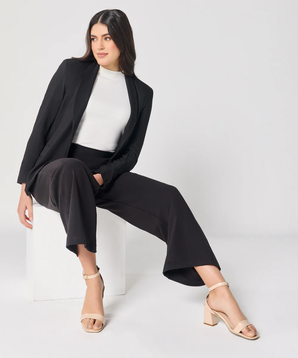 Black Flared Formal Trouser - Image 10
