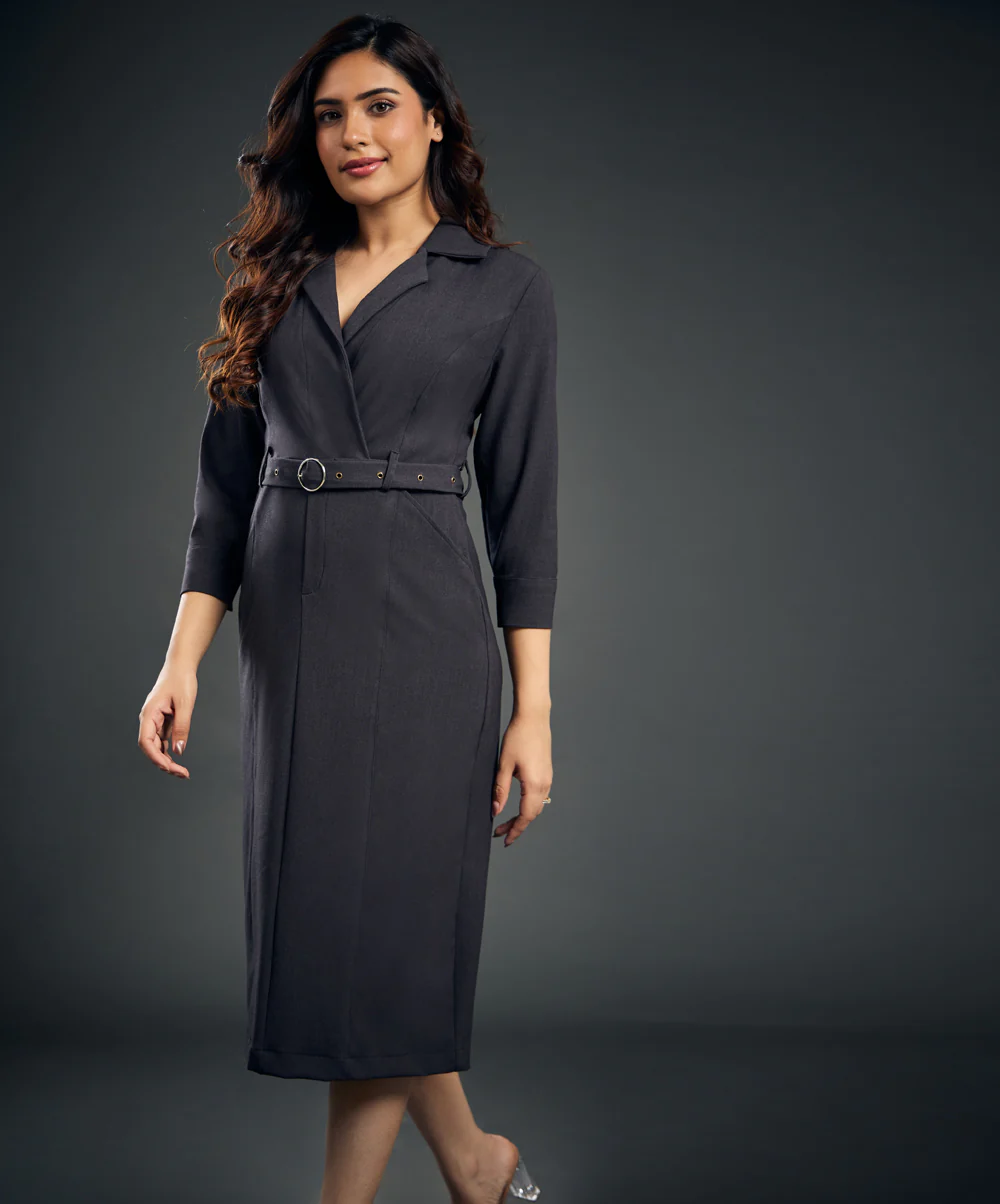 Blazer Indpired Midi Dress - Image 2
