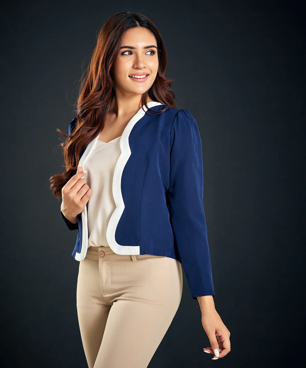 Blue And White Doll Blazer - Image 3