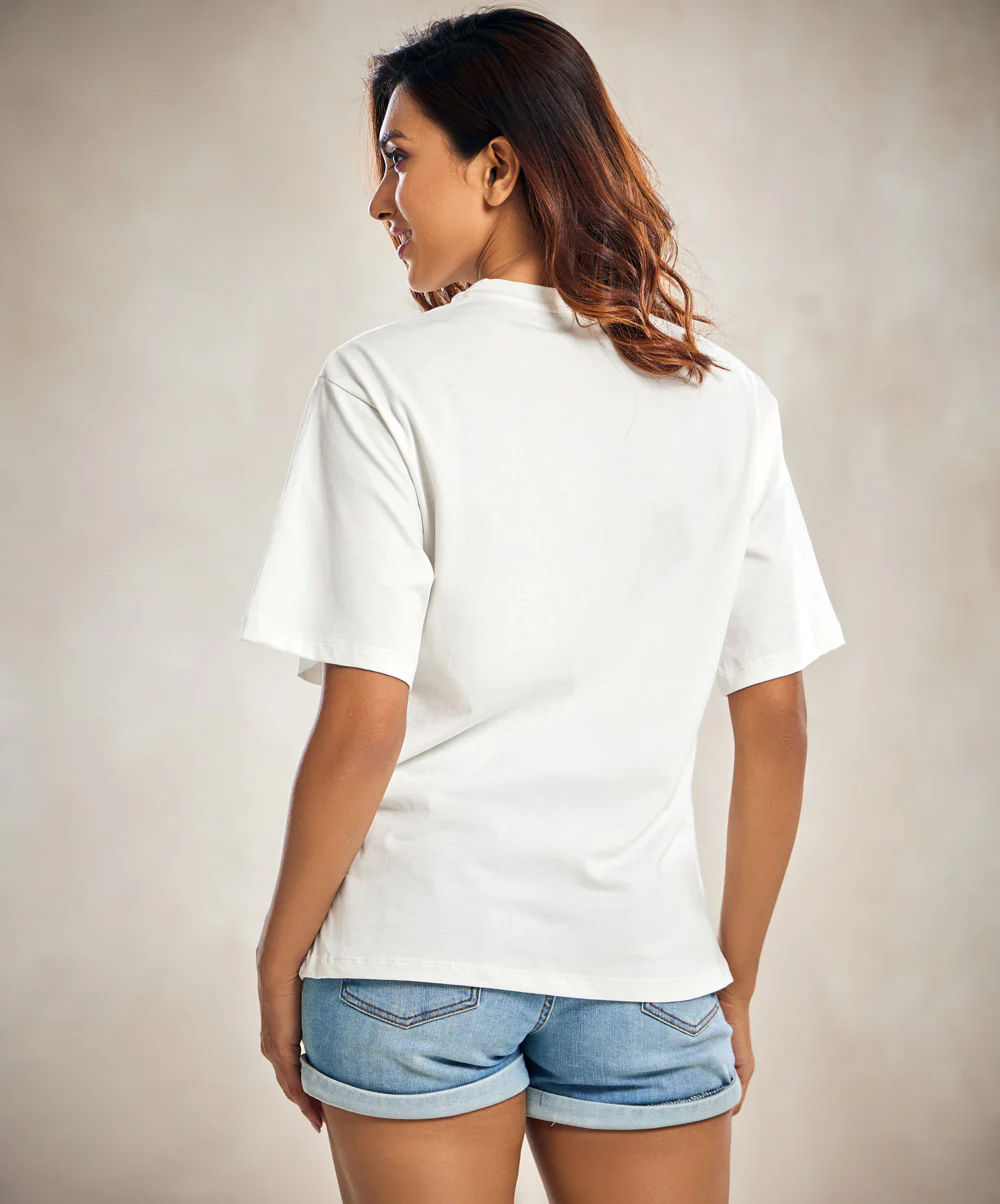 Blue Bear White T-Shirt - Image 4