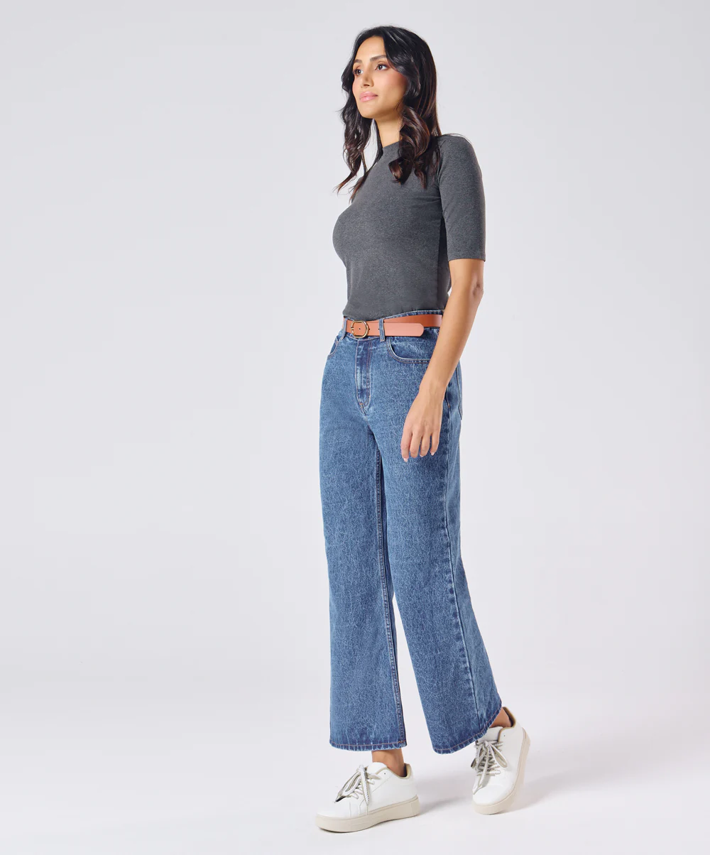 Relaxed Mid Wash Denim - Image 2