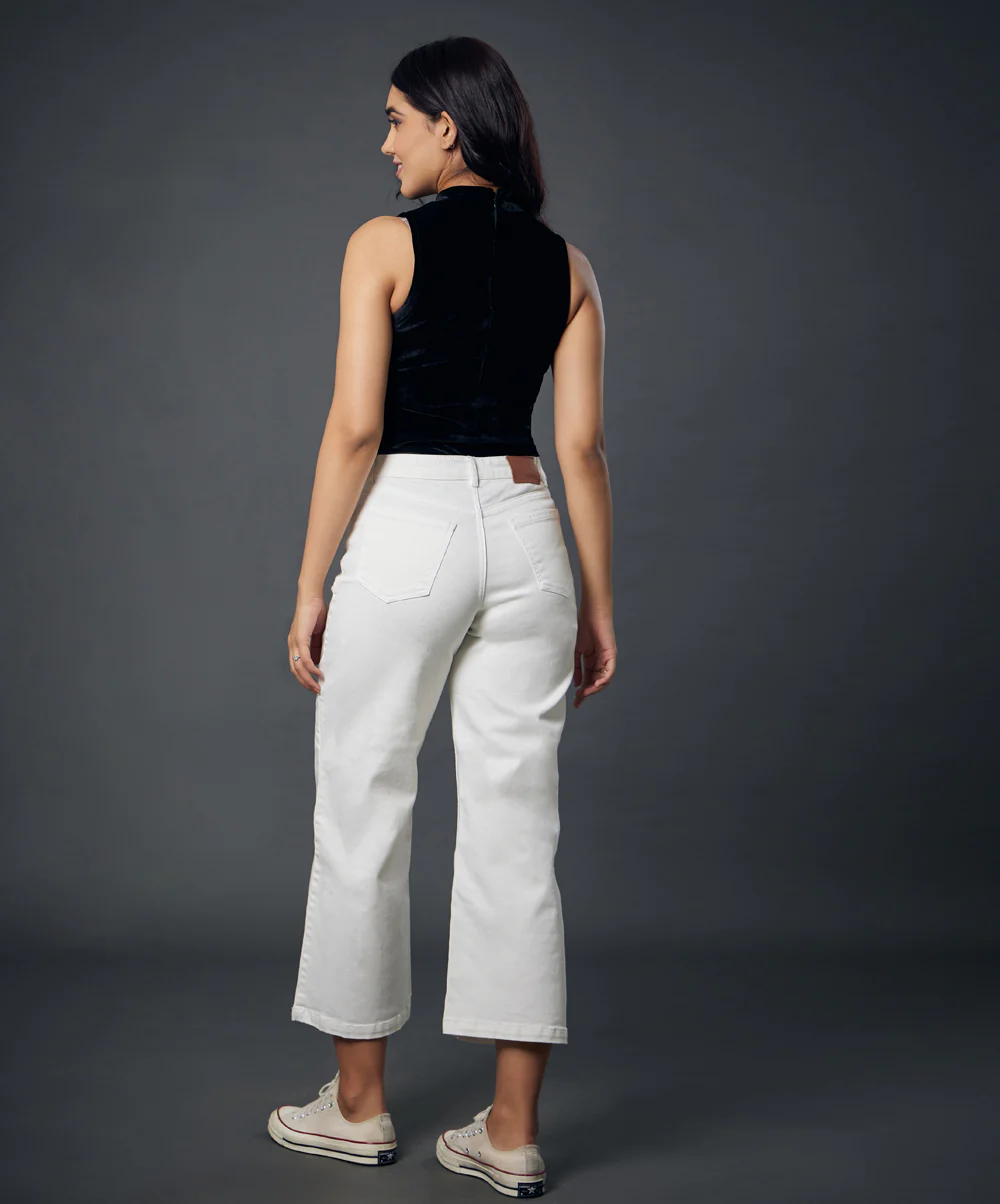 Crop Length White Jean - Image 5