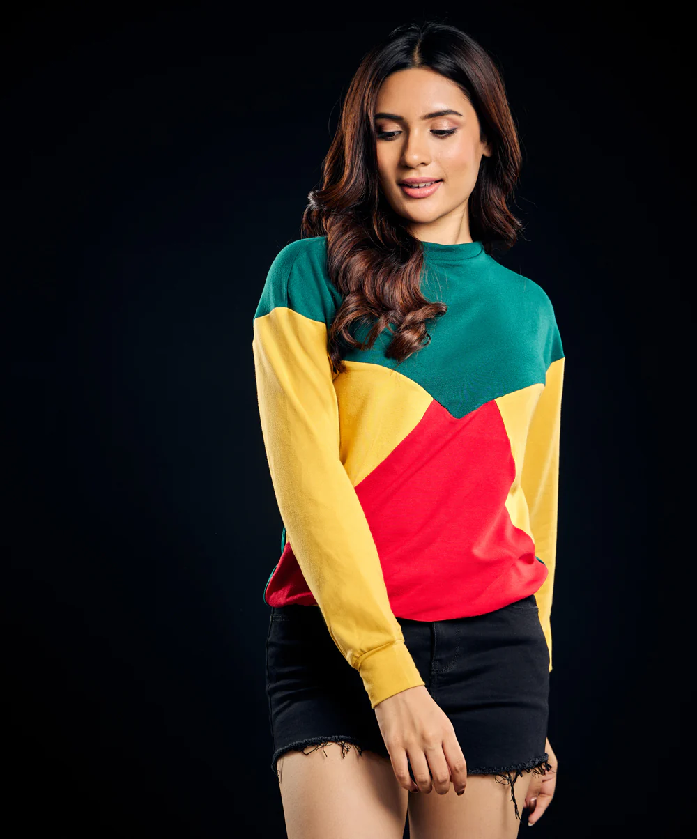 Curved Panel Long Sleeve Tshirt - Image 2