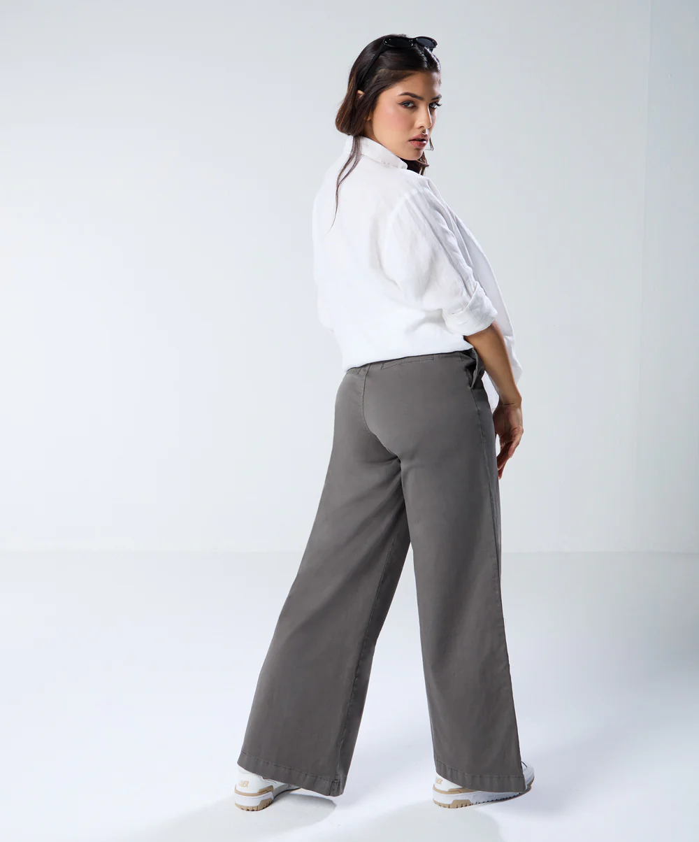 Dark Grey Twill Pant (Long length) - Image 5