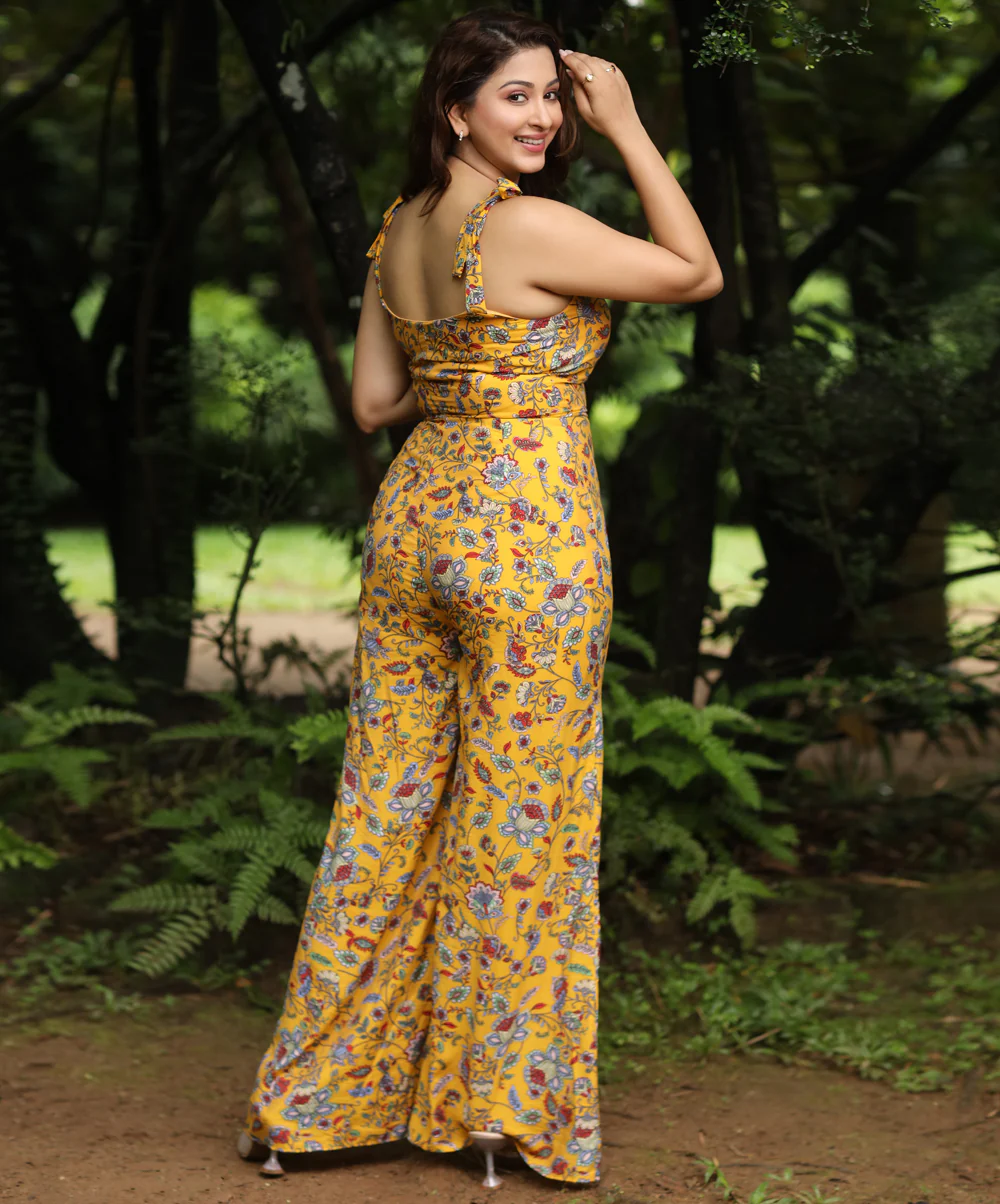 Extra-Large Flared Leg Printed Jumpsuit - Image 3