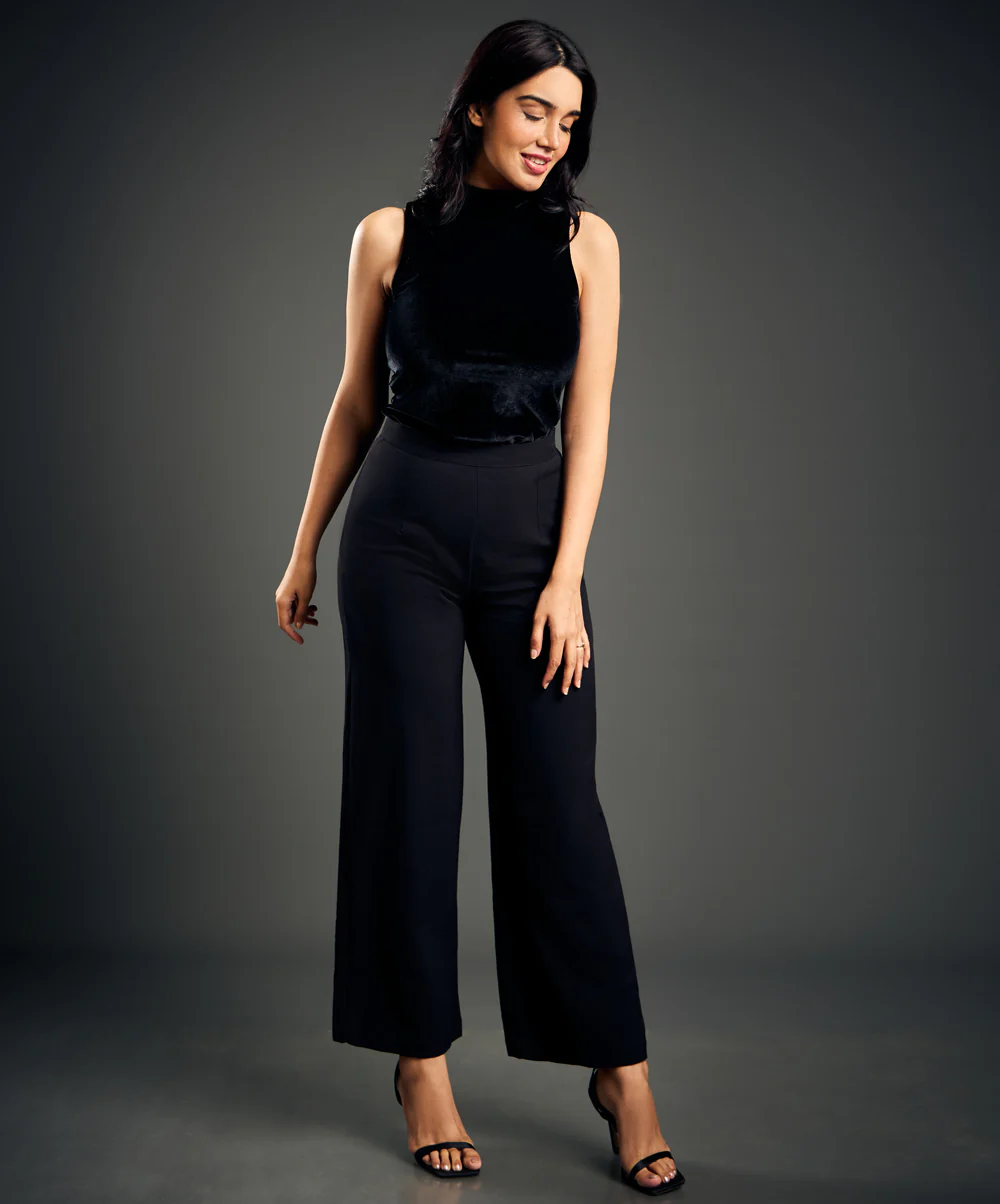 Flared Out Formal Black Pant - Image 2