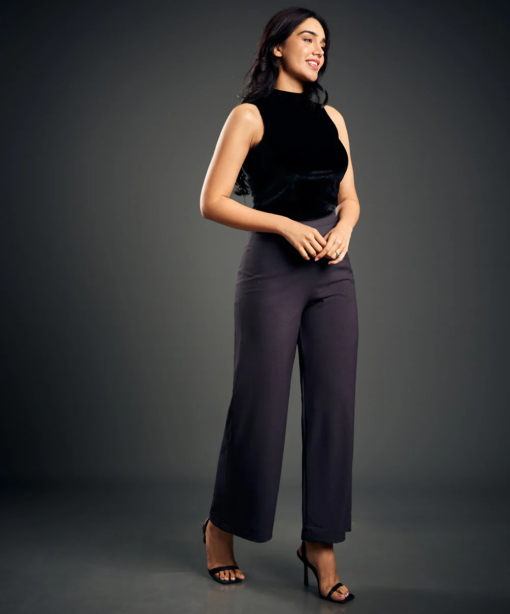 Flared Out Formal Grey Pant - Image 3