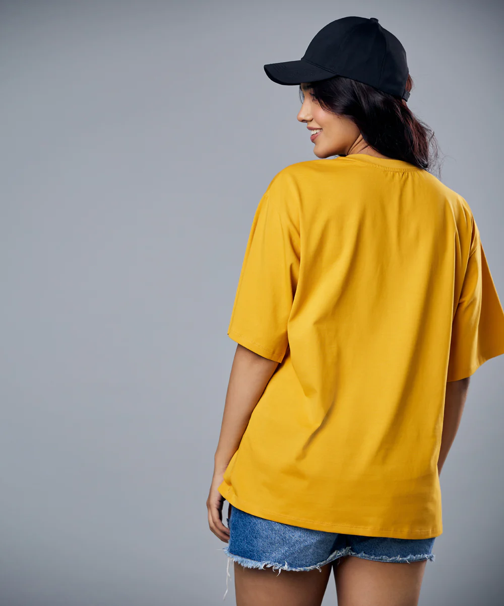 Follow The Flowers Printed Oversized Tshirt - Image 5
