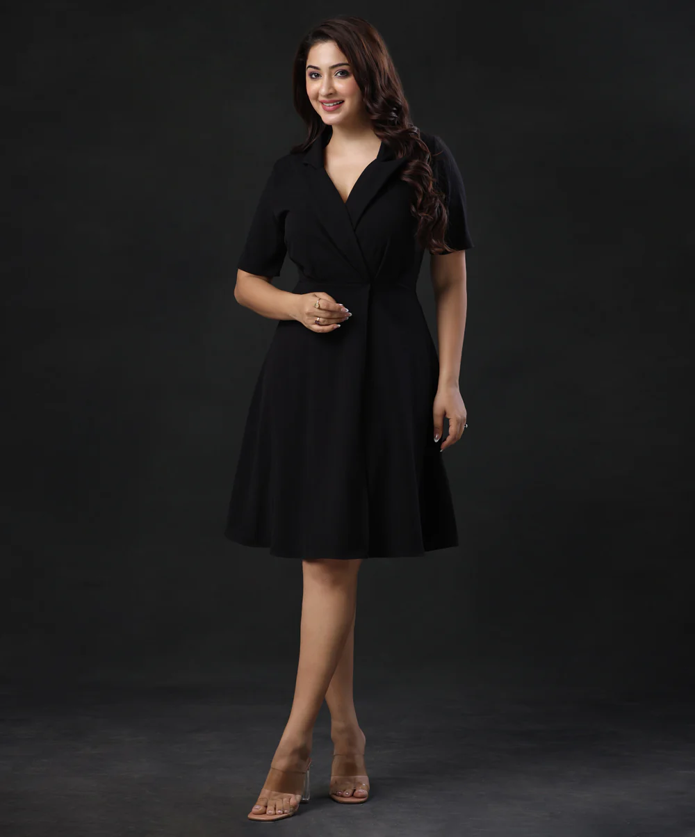 Formal Black Blazer Dress - Image 2
