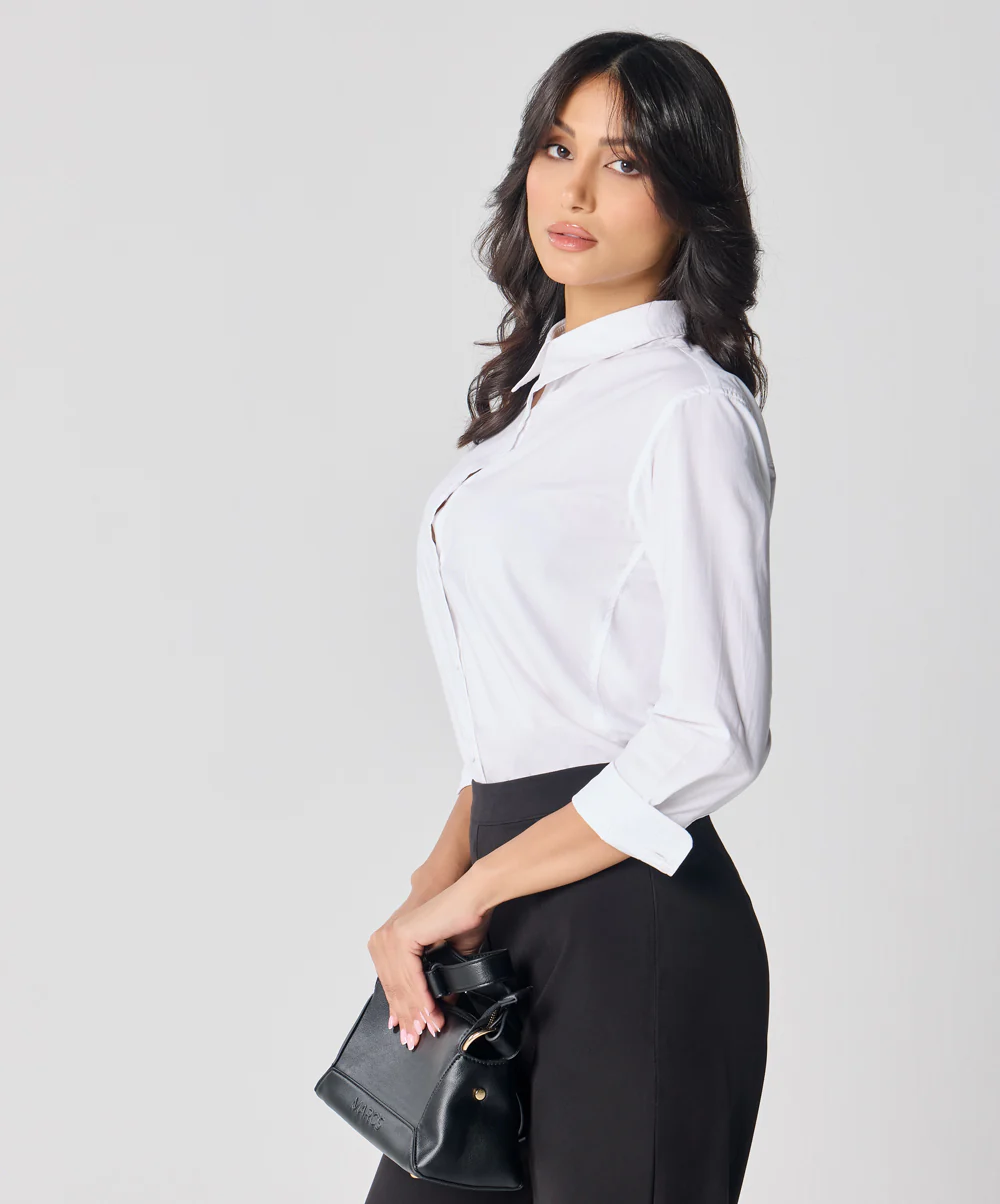 Formal Cotton Off White Shirt - Image 6