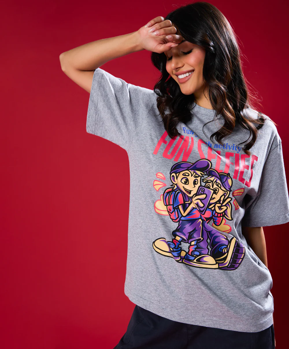 Fun Slefies Oversized Tshirt - Image 5