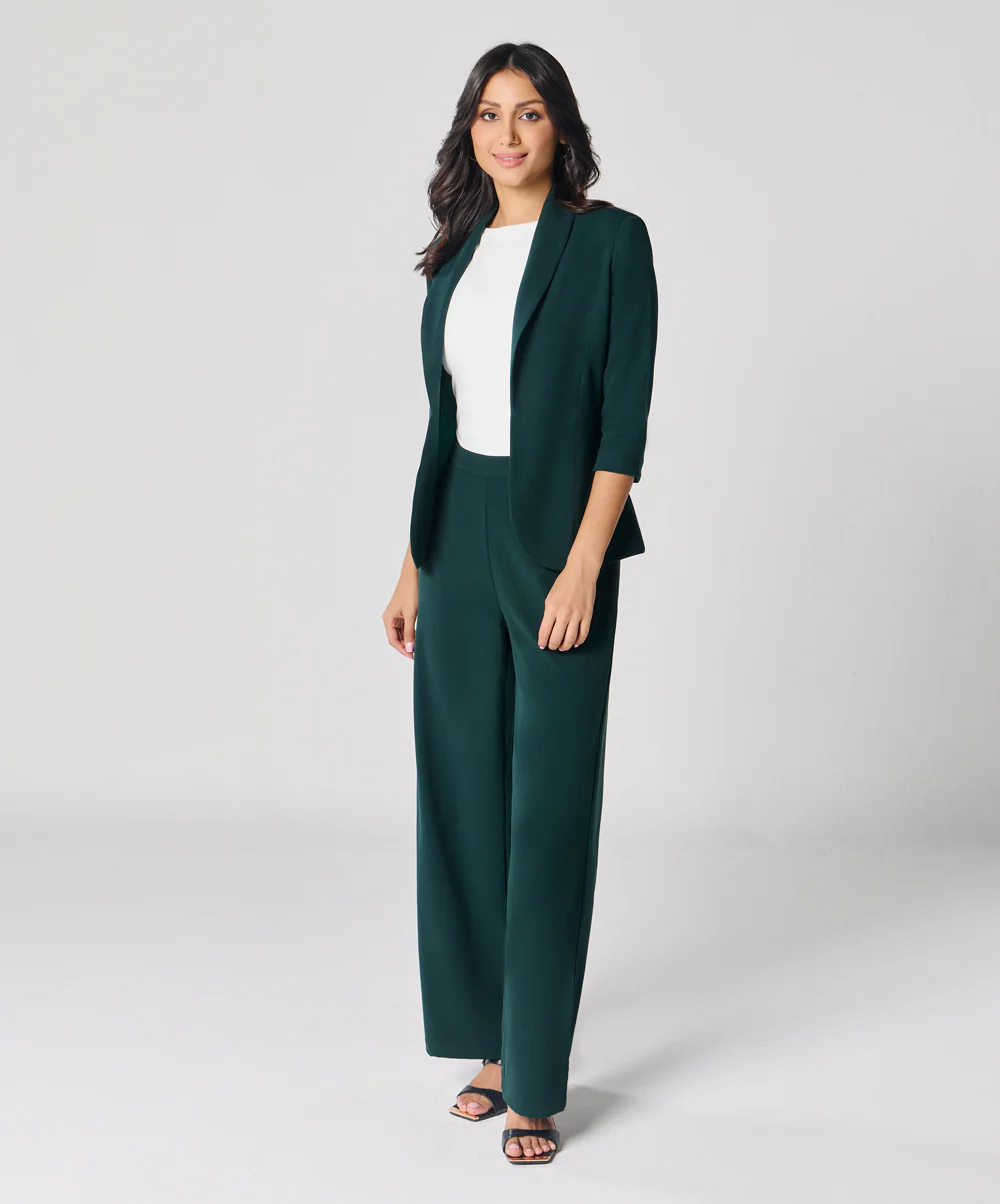 Green Flared Formal Trouser - Image 2