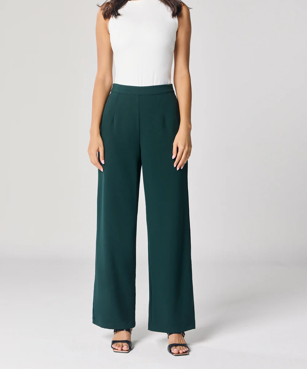 Green Flared Formal Trouser - Image 3