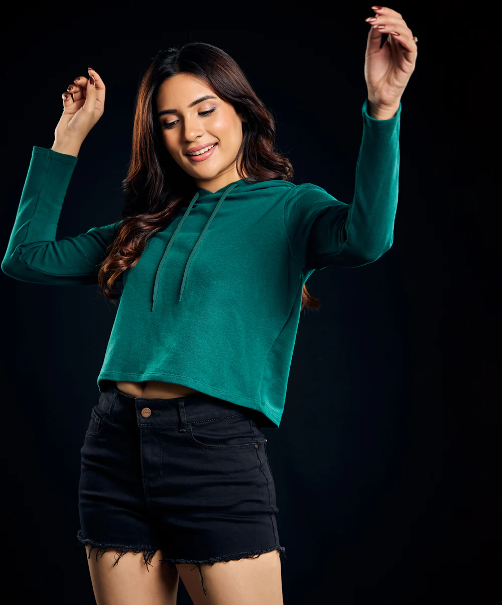 Long Sleeve Green Hoodie - Image 3