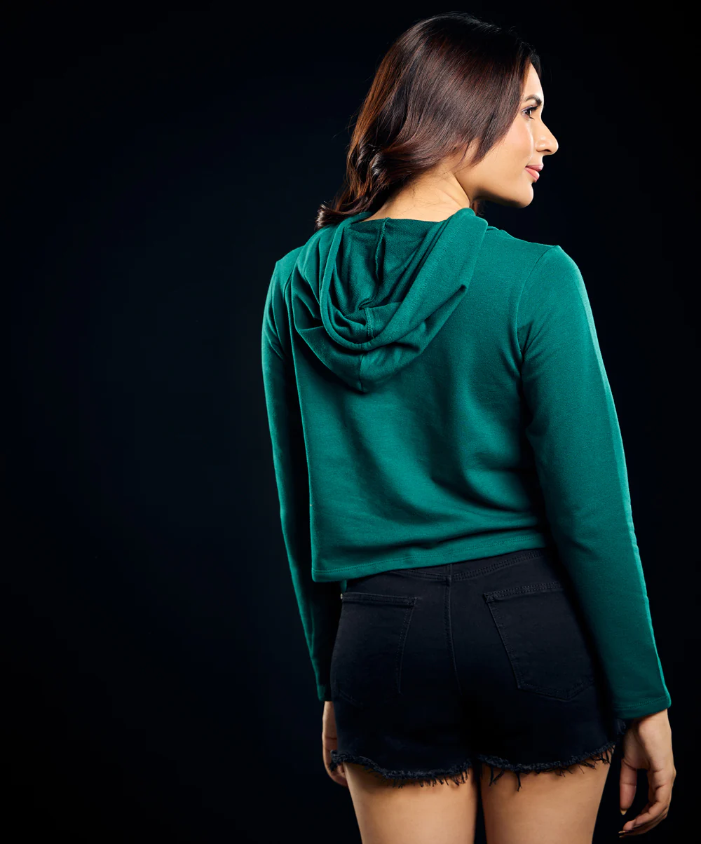 Long Sleeve Green Hoodie - Image 4