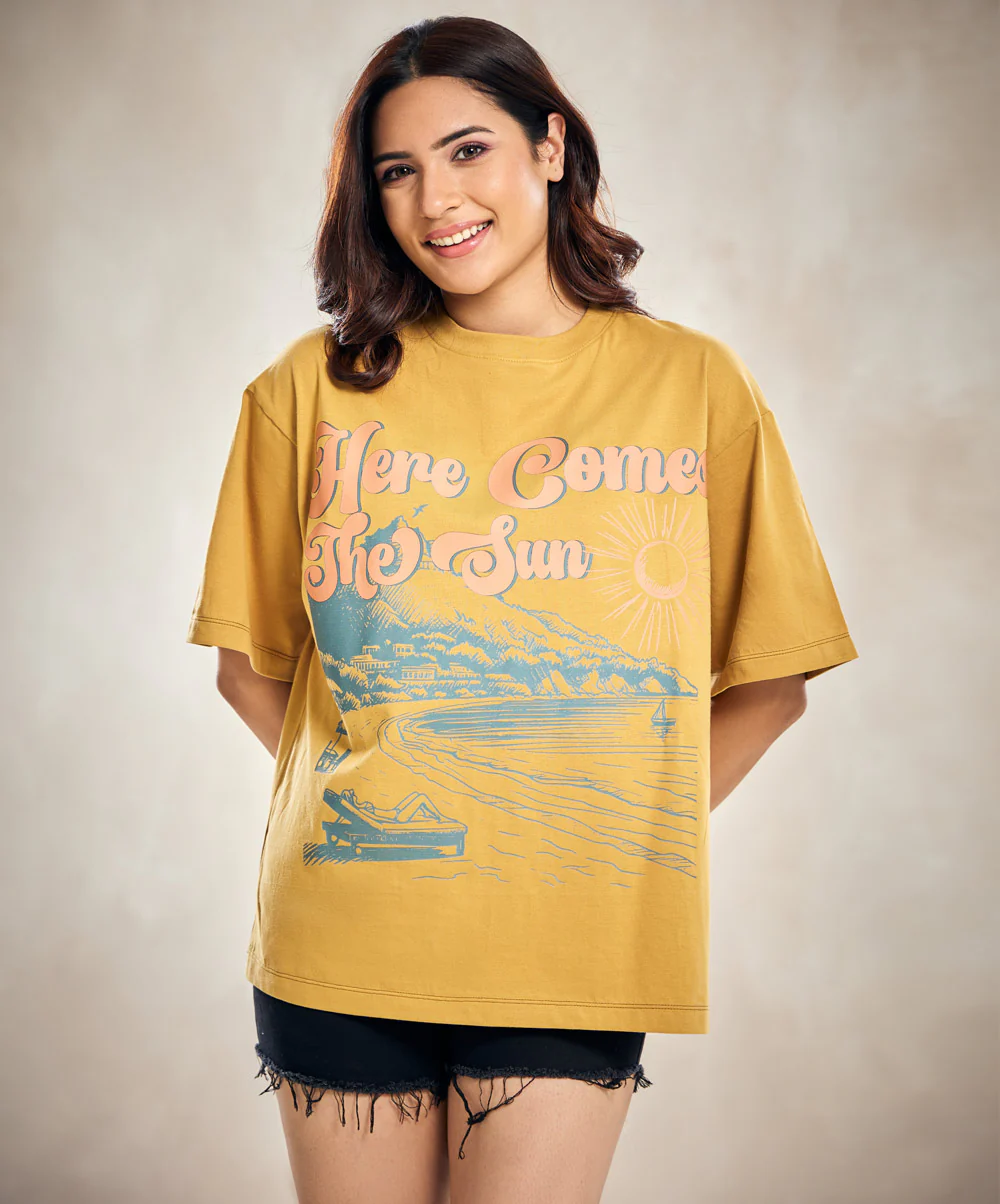 Here Comes The Sun Oversized Tshirt - Image 2