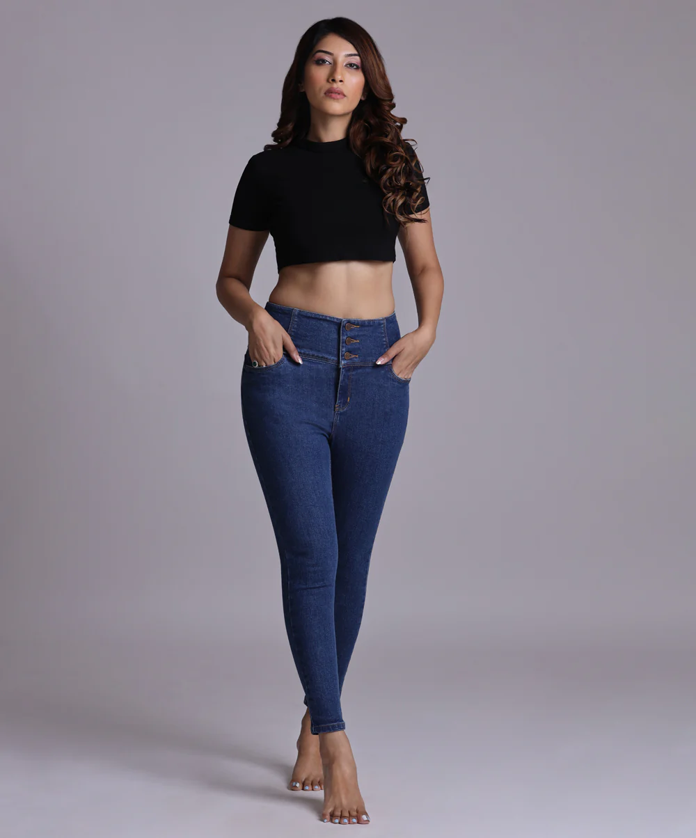 High Waist Blue Jean - Image 4