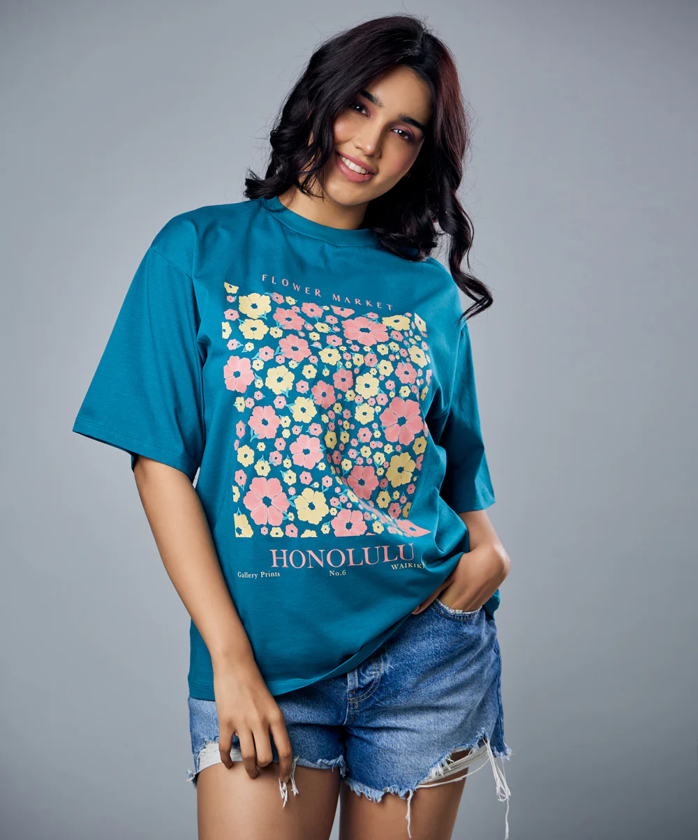 Honolulu Flower Market Tshirt - Image 5