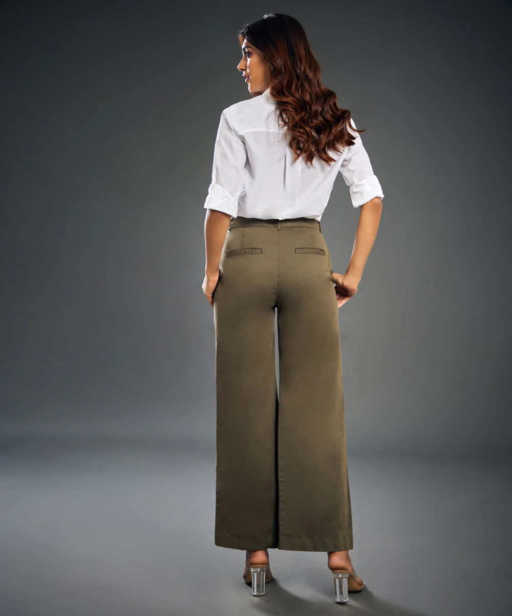 Khaki Twill Formal Pant - Image 5