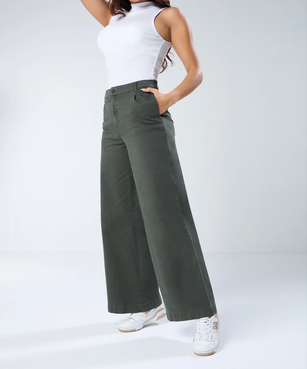Khaki Twill Pant (Long length) - Image 4