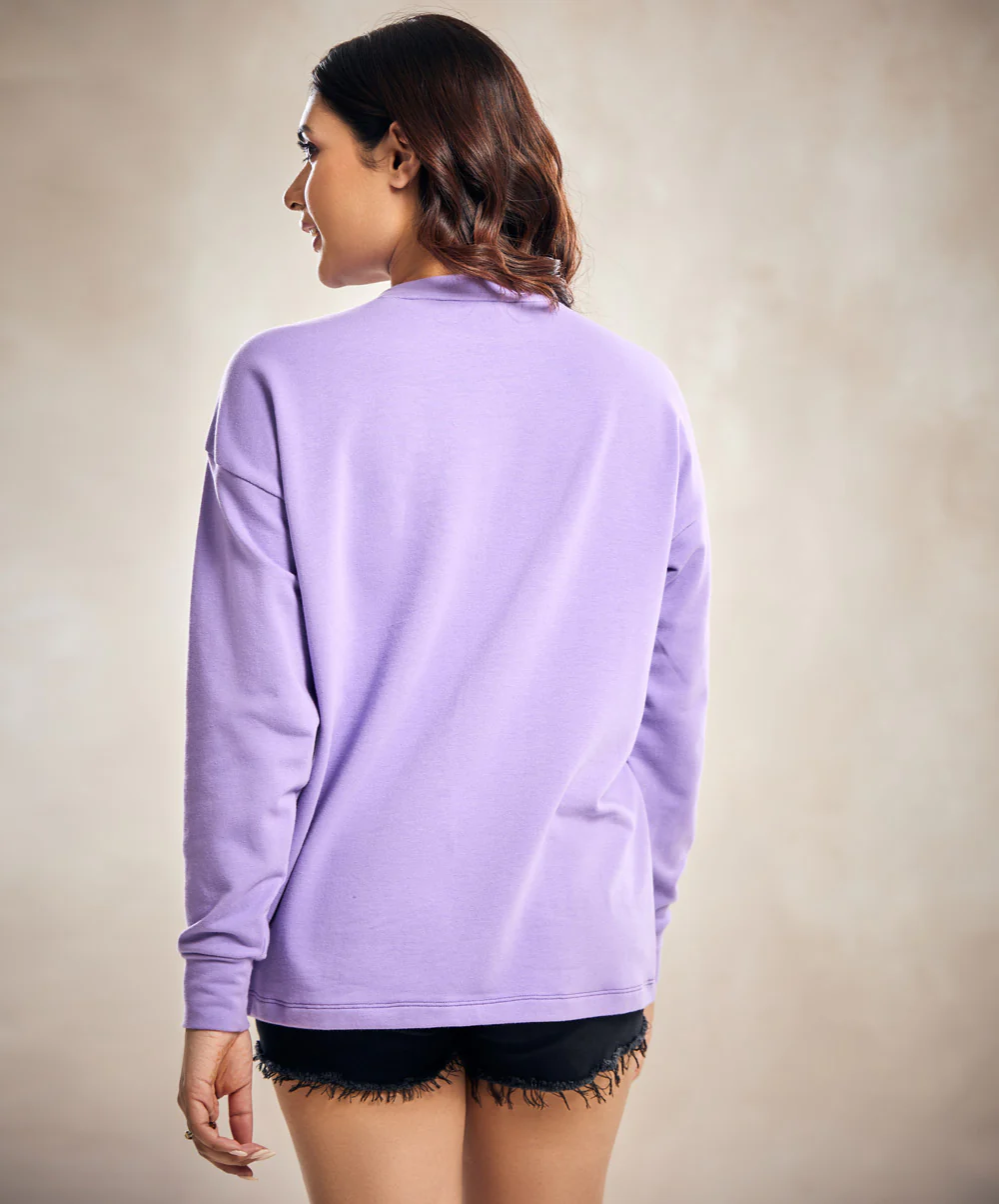 Lavender Comfort Color Long Sleeve T-Shirt - Image 3
