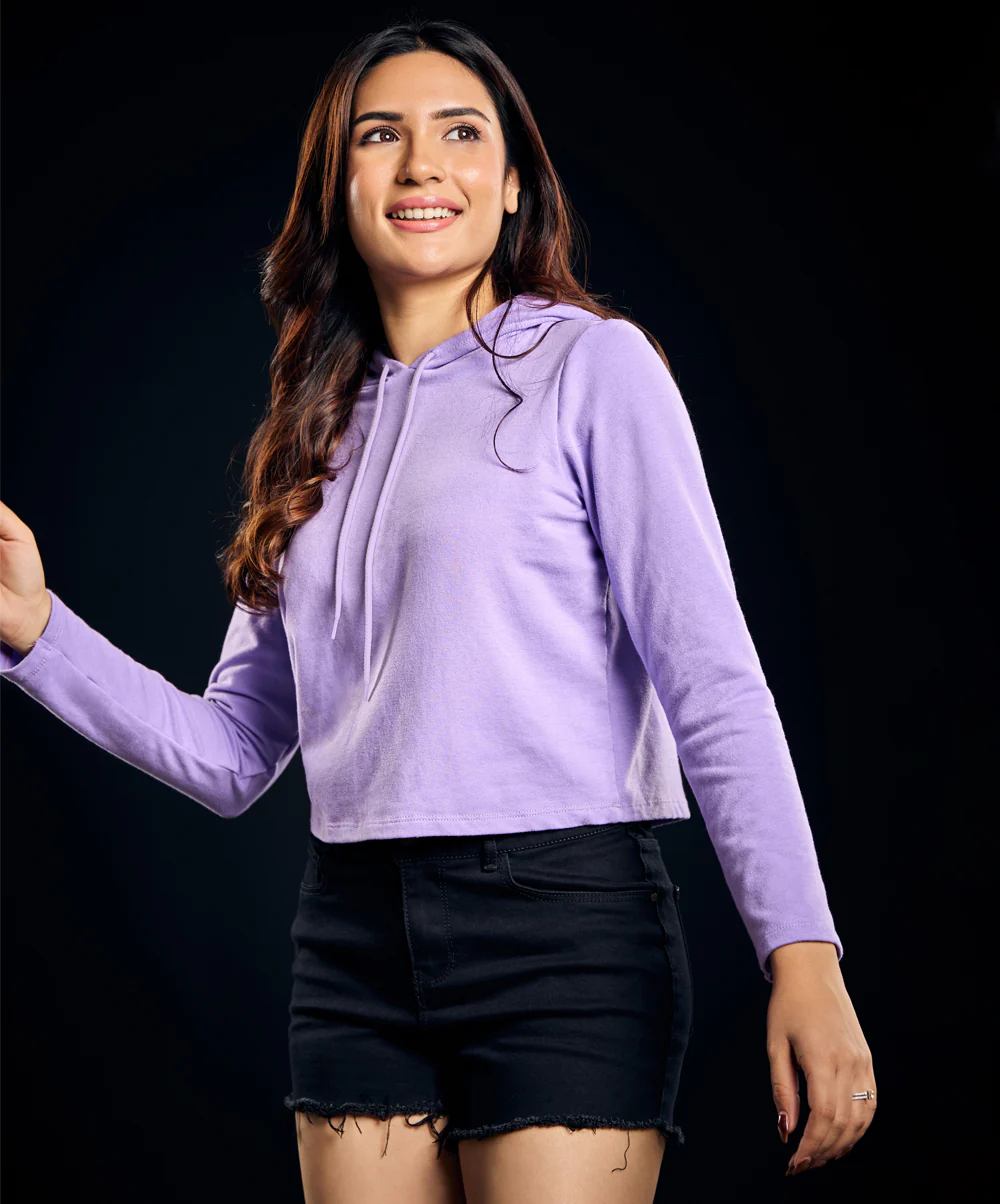 Long Sleeve Lavender Hoodie - Image 4