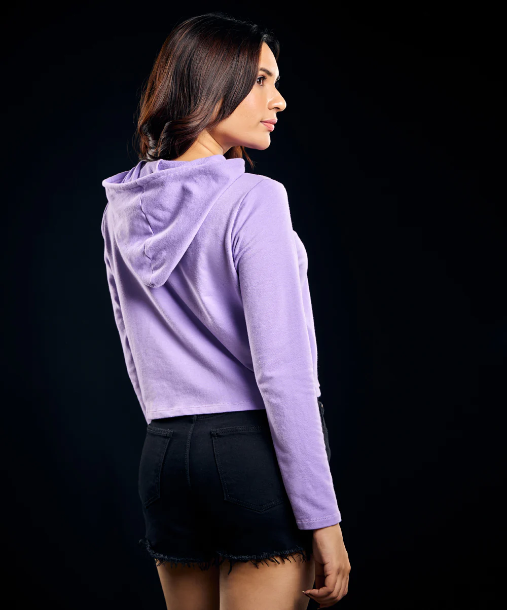 Long Sleeve Lavender Hoodie - Image 5