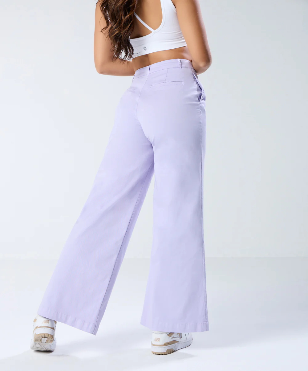 Lavender Pleated Pant (Short length) - Image 4