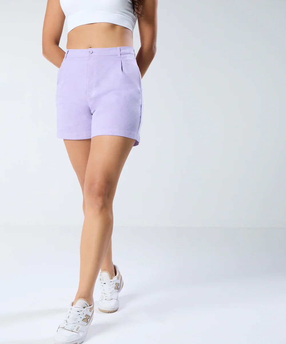 Lavender Pleated short - Image 4