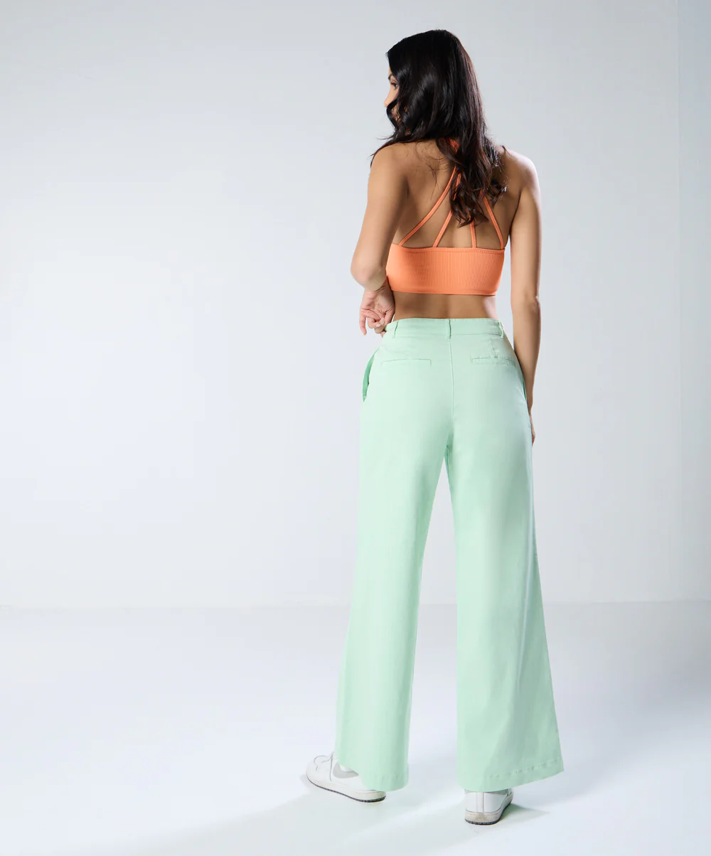 Light Green Pleated Pants - Image 6