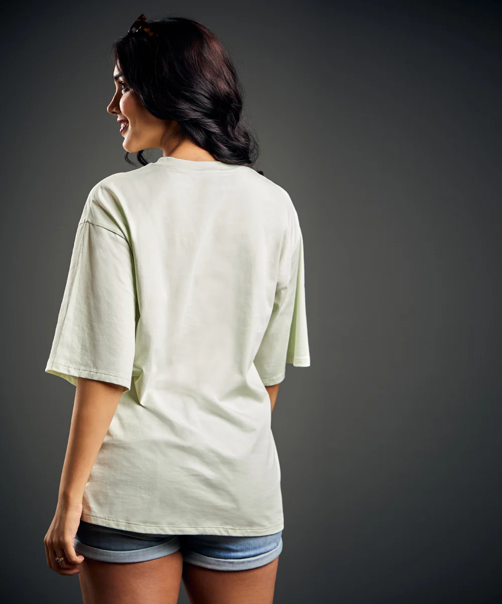 Light Green Printed T-Shirt - Image 5