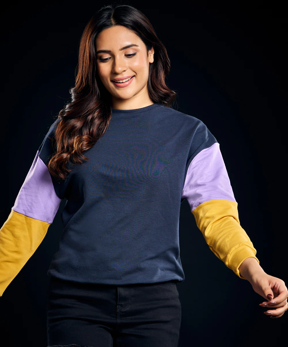 Long Sleeve Crew Neck Oversized Tshirt - Image 2