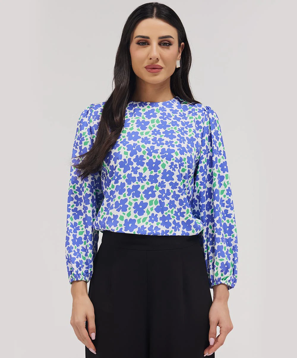 Long Sleeve Printed Top - Image 2