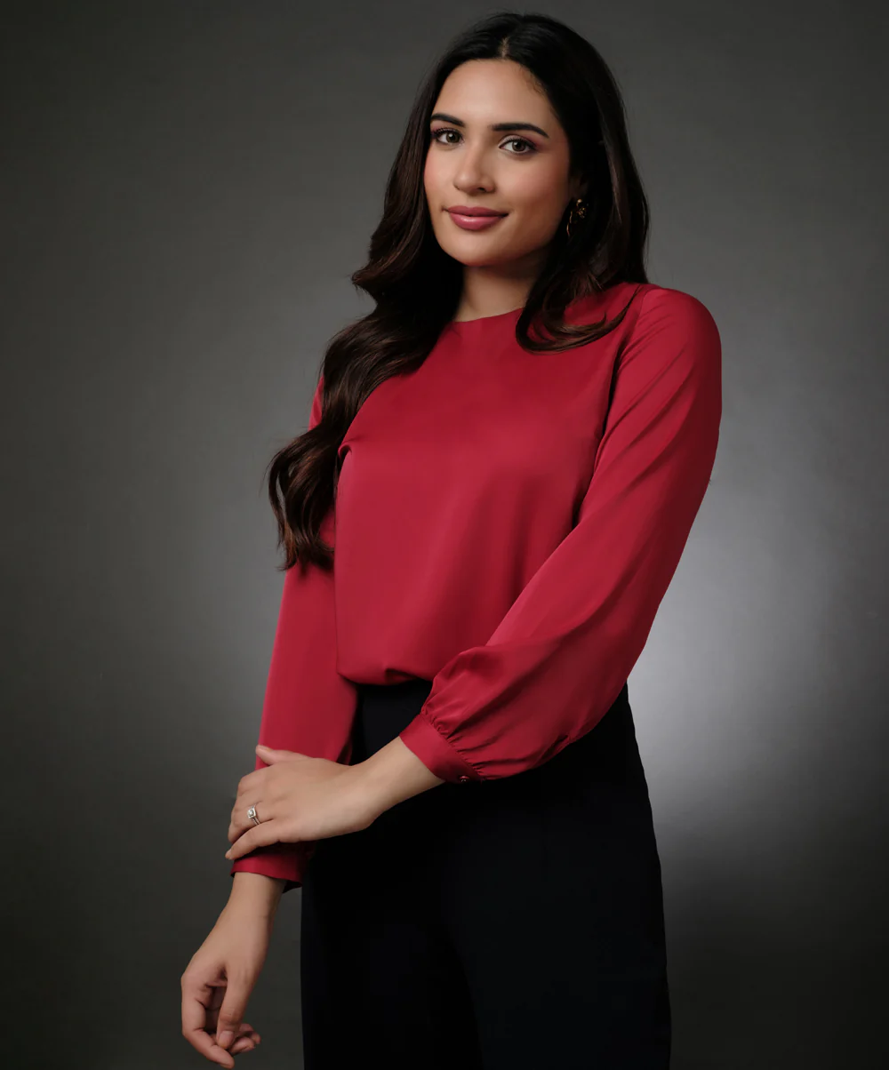 Long Sleeve Red Top - Image 2