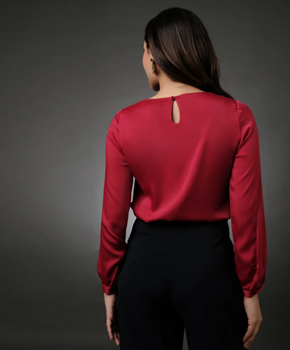 Long Sleeve Red Top - Image 5