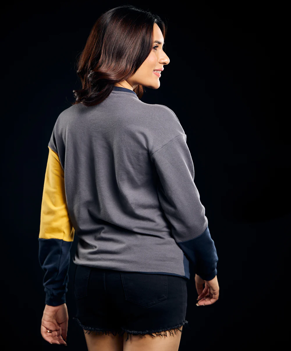 Long Sleeve Three Panel Drop Tshirt - Image 4
