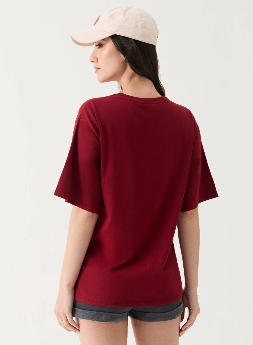Maroon Oversized T-shirt - Image 5