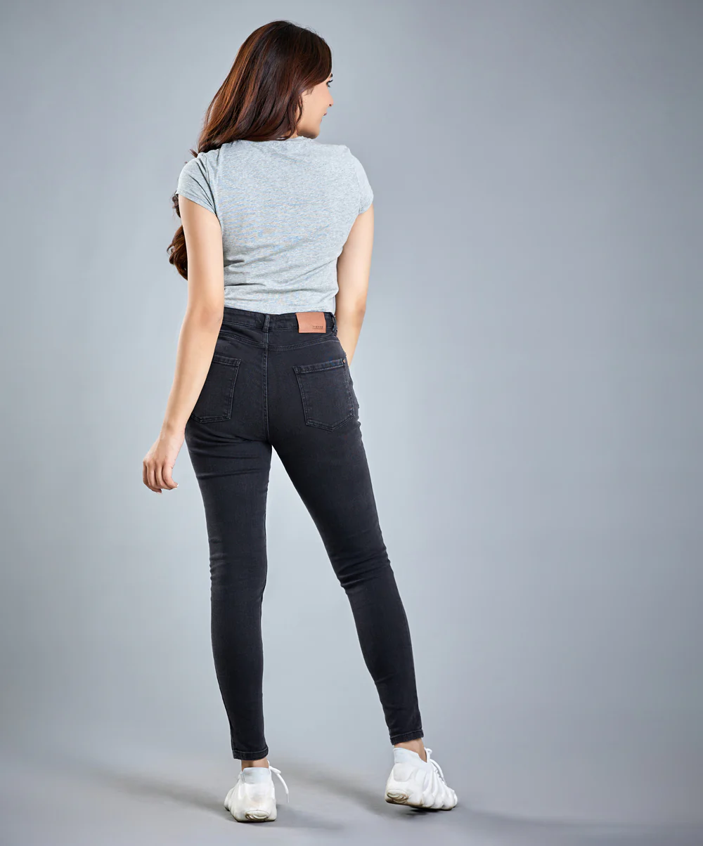 Mid Waist Black Jean - Image 4
