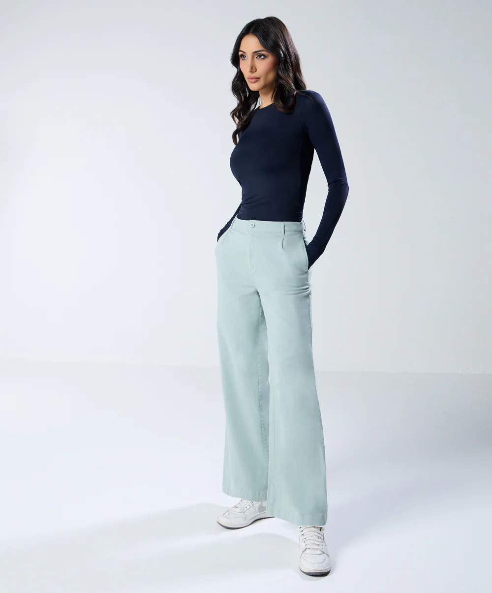 Mint Green Twill Pant (Long length) - Image 3