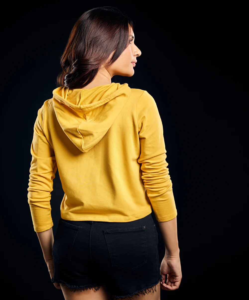 Long Sleeve Yellow Hoodie - Image 4