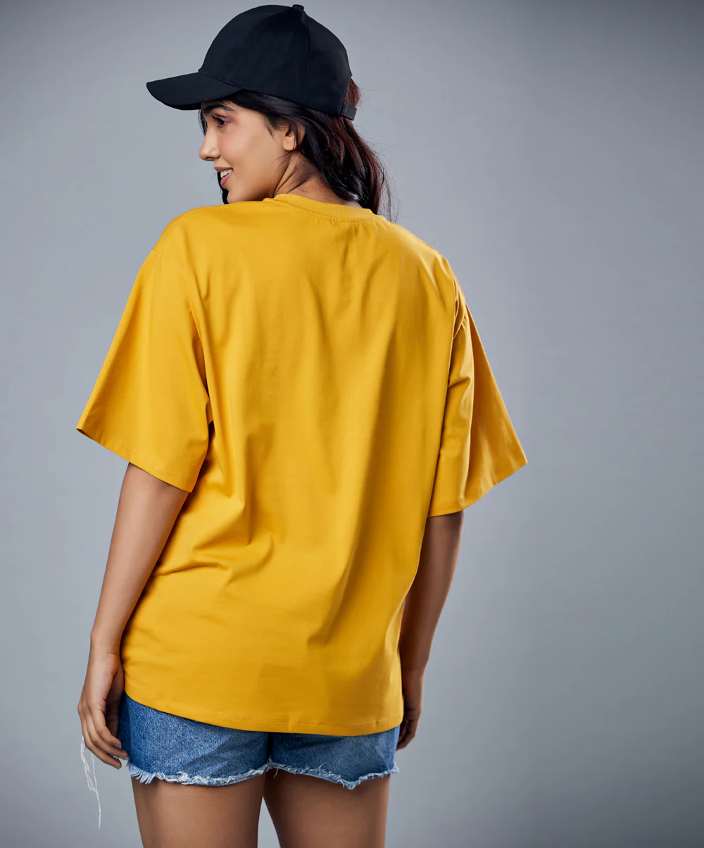 Mustard Oversized Tshirt - Image 2