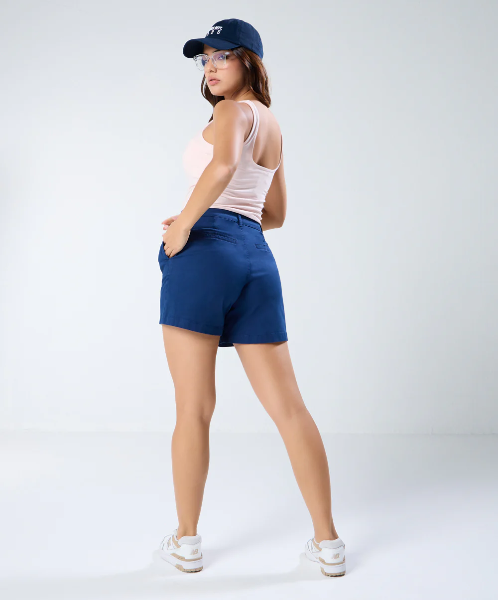 Navy Blue Pleated short - Image 5