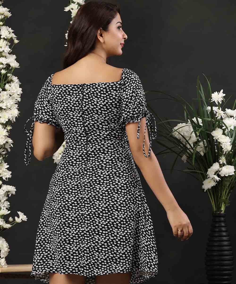 Off Shoulder Printed Mini Dress - Image 3