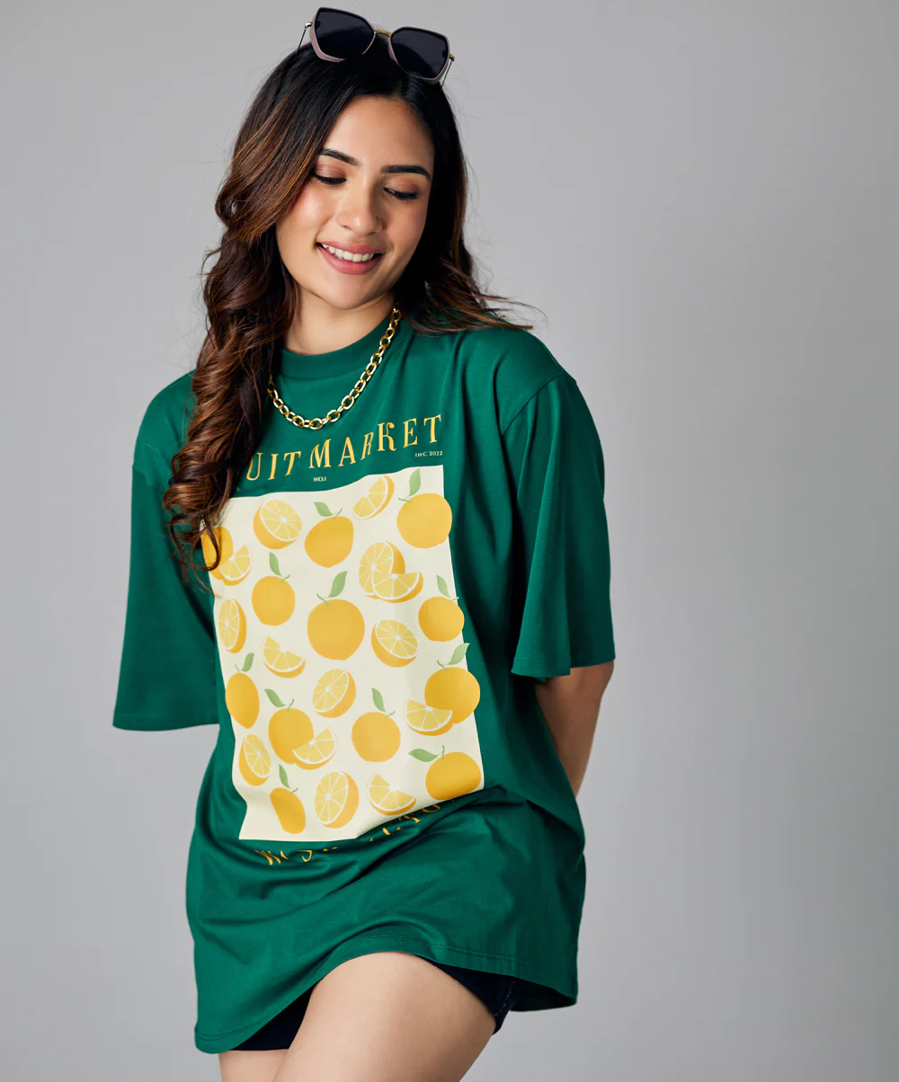 Oversize Green Fruit Tshirt - Image 4