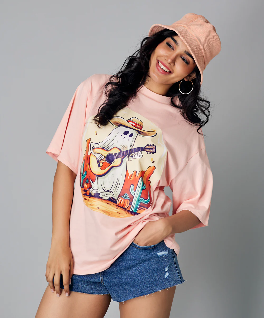Oversize Light Pink Tshirt - Image 4